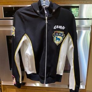 Size M LAMB jacket with hood.